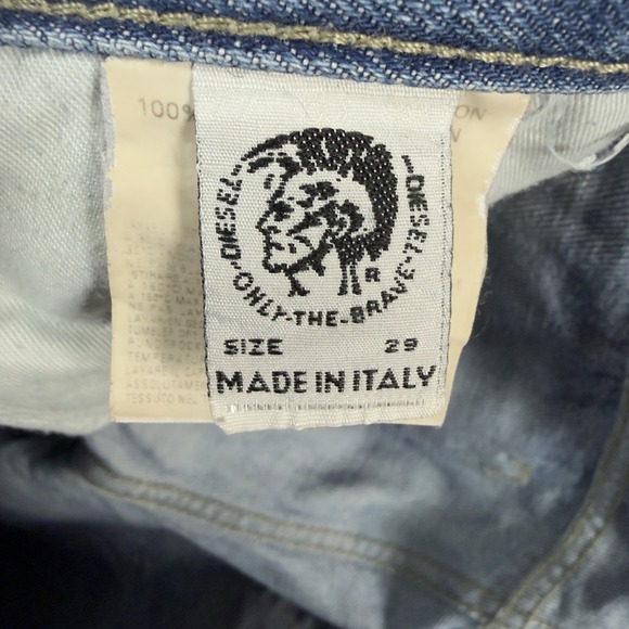 Diesel BOOTCUT Jeans Womens 29x34 Light Wash Zip Fly Whiskered Cowgirl Rodeo - Picture 6 of 15